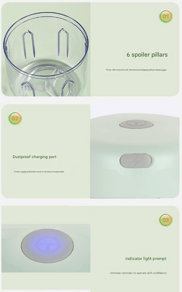 White Compact Cordless Electric Mini Food Chopper Set Usb Rechargeable Garlic Masher Veggie Dicer 100Ml & 250Ml Choppers