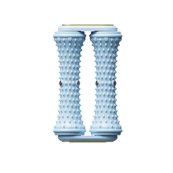 Blue Ergonomic Dual Foot Massage Roller Deep Tissue Relief For Plantar Fasciitis Arch Pain & Tired Feet Massagers