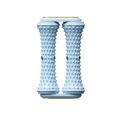 Blue Ergonomic Dual Foot Massage Roller Deep Tissue Relief For Plantar Fasciitis Arch Pain & Tired Feet Massagers
