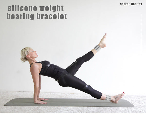 Khaki Premium Adjustable Silicone Wrist Ankle Weights 1Lb Each 2Lb Pair Running Fitness Workouts Wrist & Ankle Weights