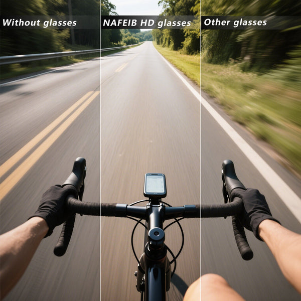 Black Frame Photochromic Silver Lens Cycling With Hd Vision Sunglasses