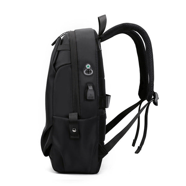 Blue Modern Anti Theft Laptop Backpack With Usb Charging Port Water Repellent Travel & Business Bag For 15.6 Inch Laptops Laptop Cases & Bags