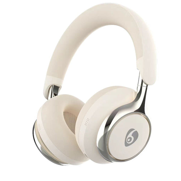 Beige Premium Wireless Anc Bluetooth 5.4 32H Playtime Foldable Over Ear Design Comfort Earpads For Travel & Gaming Headphones