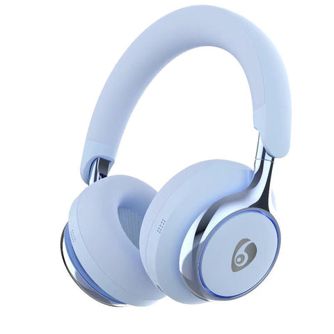 Blue Premium Wireless Anc Bluetooth 5.4 32H Playtime Foldable Over Ear Design Comfort Earpads For Travel & Gaming Headphones