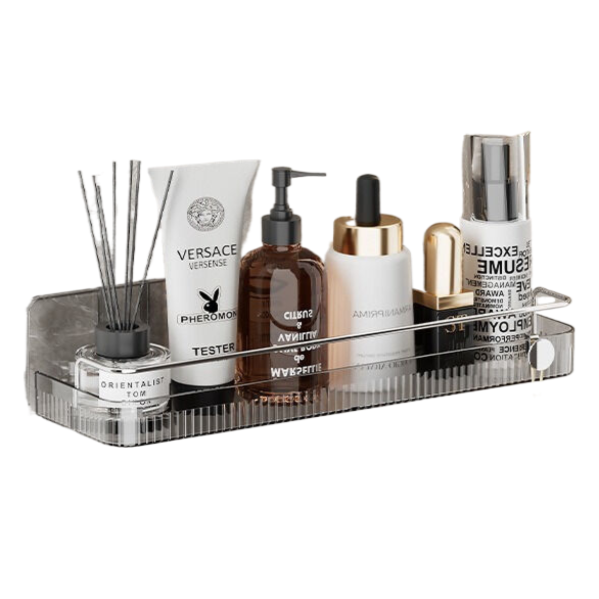 Elosung Advanced Grey Bathroom Wall Mounted Storage Rack 38.5Cm X 11Cm Shower Shelves & Organisers