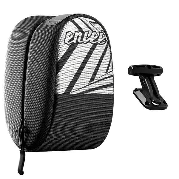 Black Compact Bike Saddle Bag Quick Release Water Resistant Tail Pouch With Reflective Accents Saddles & Seats