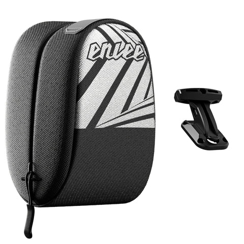 Black Compact Bike Saddle Bag Quick Release Water Resistant Tail Pouch With Reflective Accents Saddles & Seats