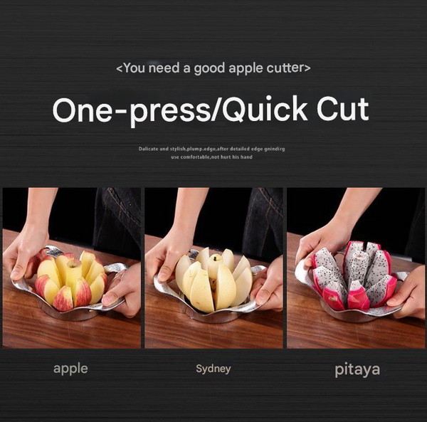Silver Premium Apple Slicer Corer Heavy Duty Stainless Steel Fruit Cutter 8 Slice Divider Kitchen Gadget Peelers & Slicers