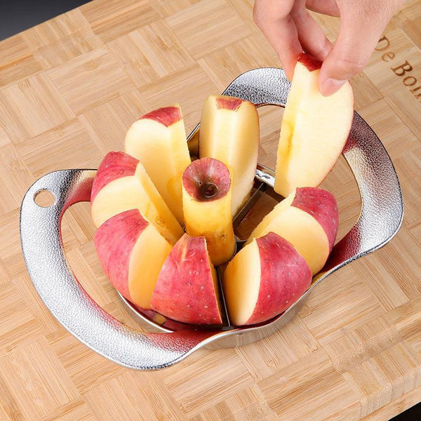 Silver Premium Apple Slicer Corer Heavy Duty Stainless Steel Fruit Cutter 8 Slice Divider Kitchen Gadget Peelers & Slicers
