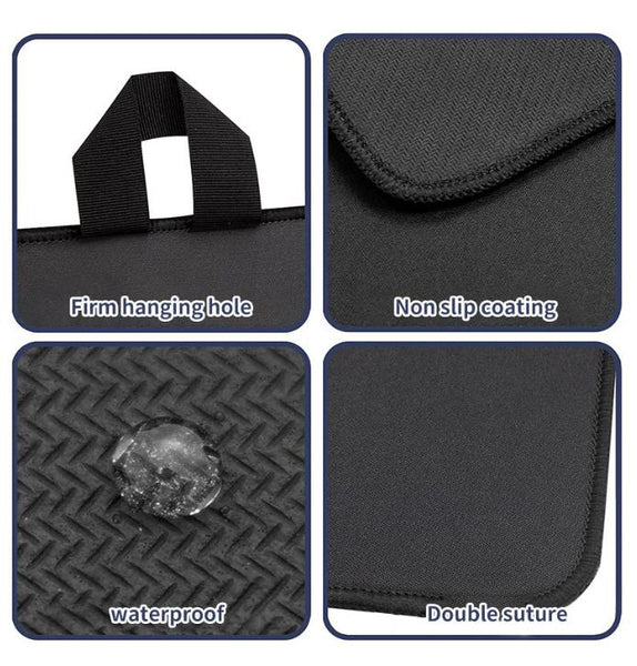 Black Premium Heat Resistant Stovetop Protector Mat Waterproof Anti Slip & Easy Clean Kitchen Guard (42X28cm) Stove Burner Covers
