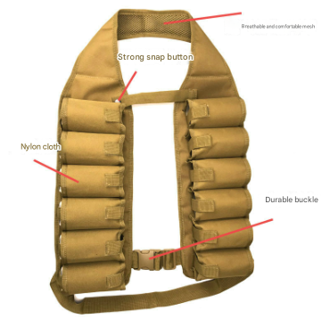 Black Ultimate 12 Can Beverage Carrier Vest Hands Free Outdoor Party Backpack Party Gags & Tricks