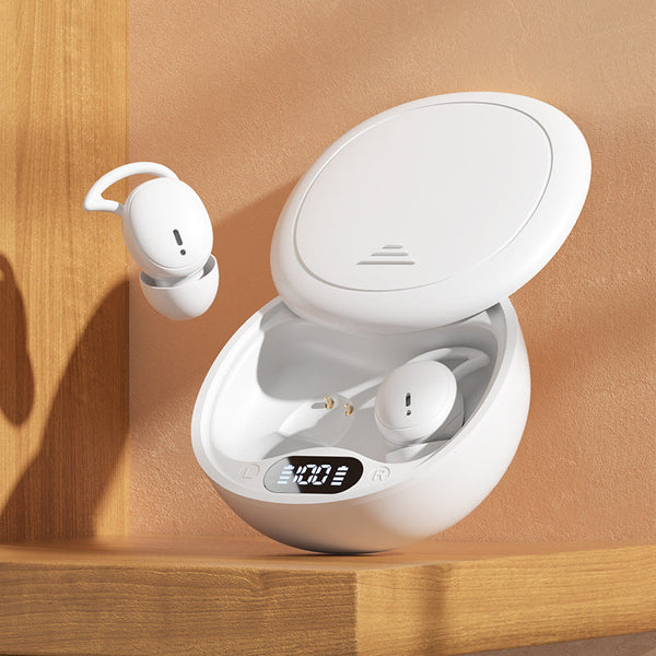 White Ultra Comfort Wireless Sleep Bluetooth 5.4 Hi Res Audio Noise Isolating 60H Playtime For Side Sleepers Earbuds