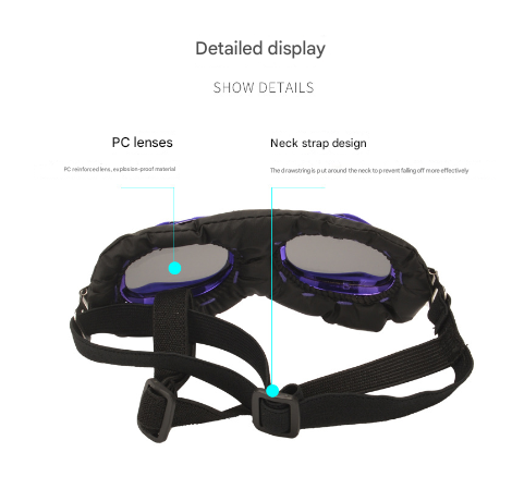 Black Frame Film Retro Pet Goggles Uv Protection Sunglasses For Small Medium Dogs & Cats Windproof Shatterproof Eye Dog Clothing & Shoes