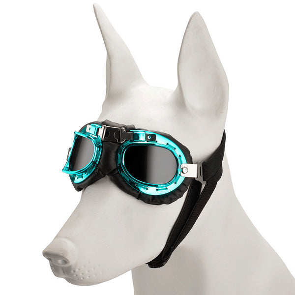 Blue Frame Black Film Retro Pet Goggles Uv Protection Sunglasses For Small Medium Dogs & Cats Windproof Shatterproof Eye Dog Clothing & Shoes