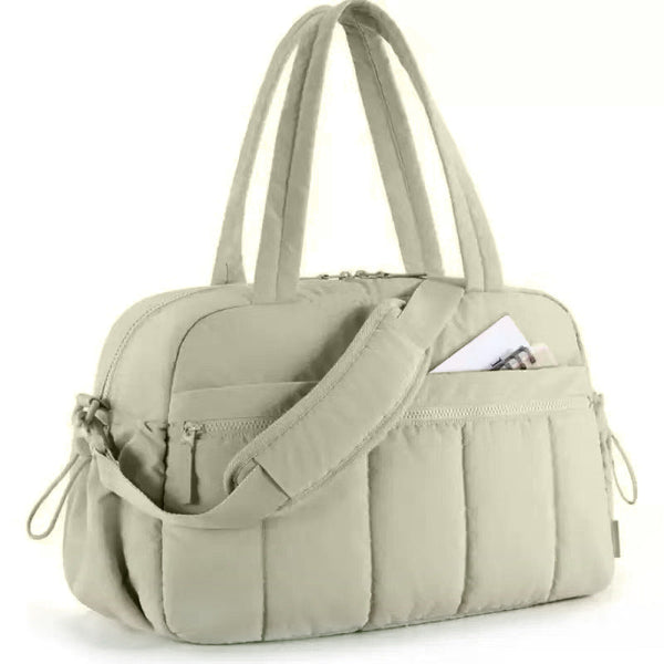 Light Green Versatile Carry On Travel Duffel Bag Airline Personal Item Size With Waterproof Wet Pocket & Trolley Sleeve Duffle Bags