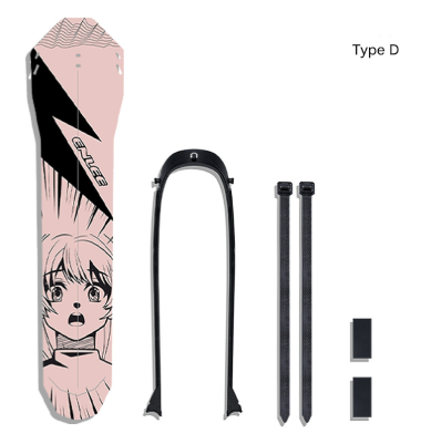 Style D Black And Pink Lightweight Bicycle Rear Mudguard Adjustable Pp5 Fender For Mtb, Road & Folding Bikes (Not For V Brakes) Chain Guards & Bash Gu