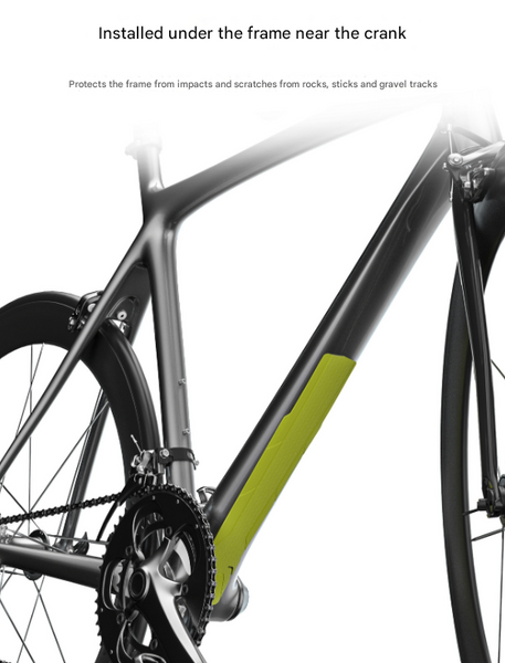 2 Pcs Green Durable Bicycle Frame Down Tube Protector Sticker Anti Scratch Guard For Mtb & Road Bikes Decals & Stickers