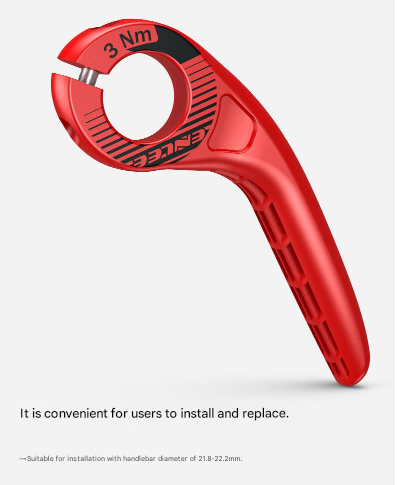 Red Ultralight Ergonomic Bike Bar Ends High Strength Composite Horn Grips (22.2Mm) Handlebar Grips Tape & Pads