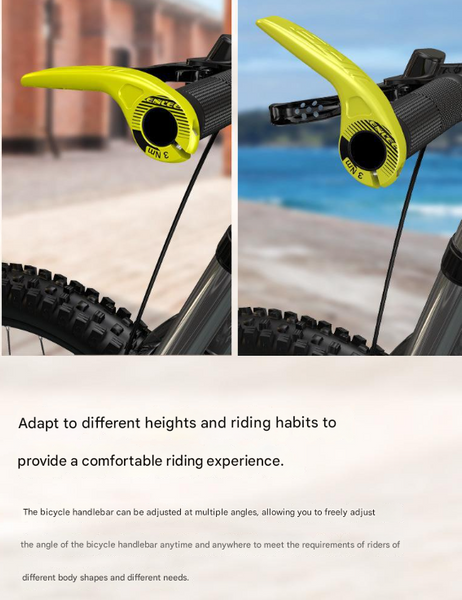 Light Green Ultralight Ergonomic Bike Bar Ends High Strength Composite Horn Grips (22.2Mm) Bells & Horns