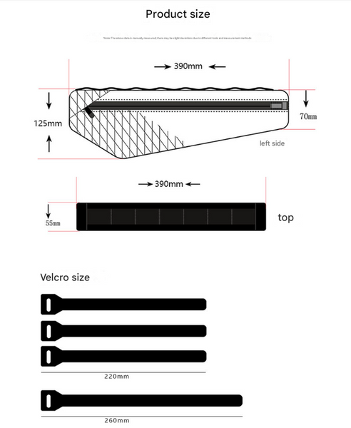 Black And Orange Waterproof Bicycle Frame Bag 2.5L Slim Top Tube Storage Pouch For Cycling Essentials Bags & Panniers