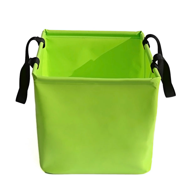 Green 25L Collapsible Bucket Heavy Duty Pvc Waterproof Folding Pail For Fishing Camping & Car Washing Other Camping Cooking Supplies