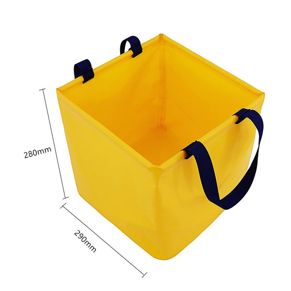 Green 25L Collapsible Bucket Heavy Duty Pvc Waterproof Folding Pail For Fishing Camping & Car Washing Other Camping Cooking Supplies