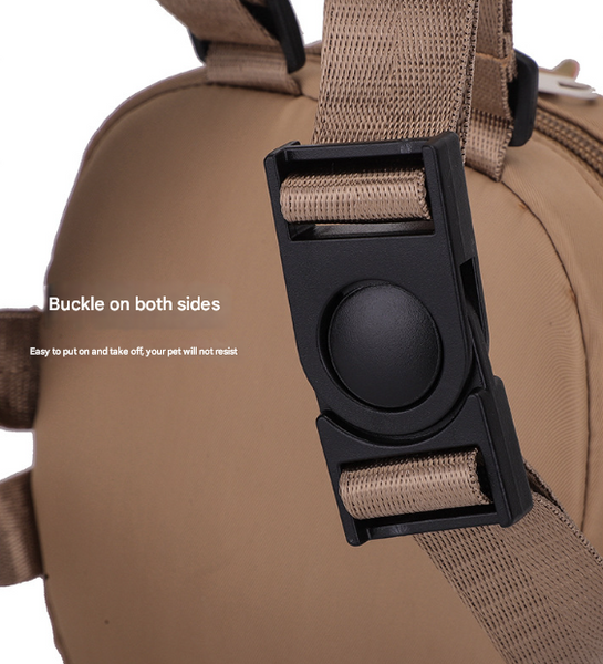 Dark Blue Adorable Monster Pet Backpack Harness Small Dog & Cat Treat Pouch With Poop Bag Dispenser Dog Clothing & Shoes