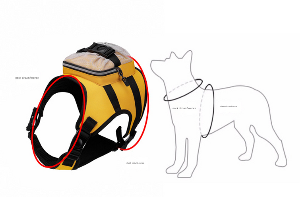 Size Black And Yellow Ultimate Dog Harness Vest With Backpack Padded Reflective & Adjustable For Medium Sized Dogs Dog Clothing & Shoes