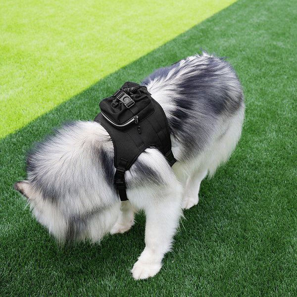 Size Black Ultimate Dog Harness Vest With Backpack Padded Reflective Adjustable For Medium Sized Dogs Dog Clothing & Shoes