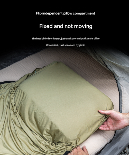 Grey Ultra Stretch Sleeping Bag Liner Portable & Lightweight Envelope Sack For Camping Travel Sleeping Bags