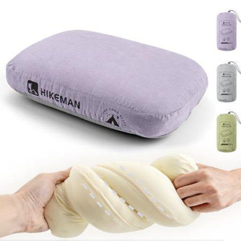 Purple Reversible Memory Foam Travel Pillow All Season Comfort Neck Support For Deep Sleep & Portability Pillows