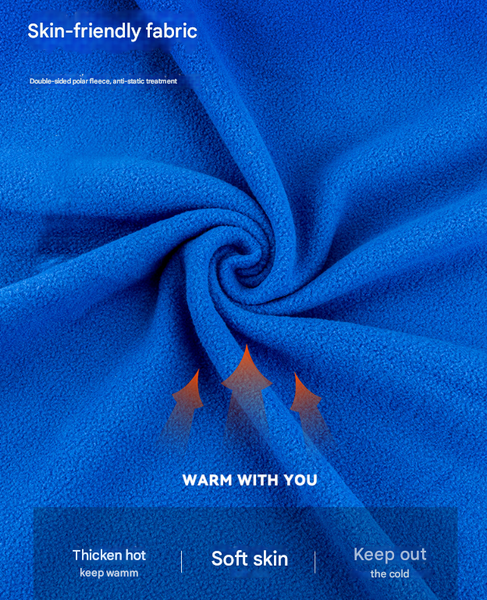 Blue Versatile Double Sided Fleece Bag Liner Lightweight & Portable Travel Blanket For Camping Outdoors Blankets