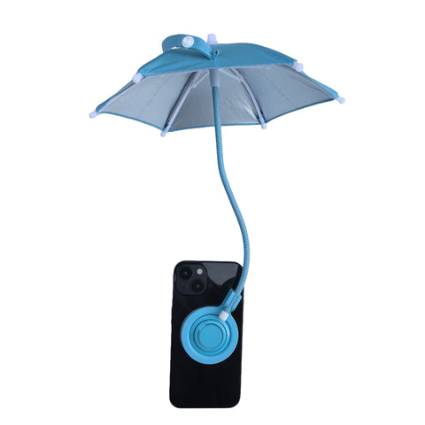 Blue Magnetic Phone Umbrella Sun Shade Clear Outdoor Screen Visor Anti Glare Mini Parasol For Iphone Other Mobile Accessories