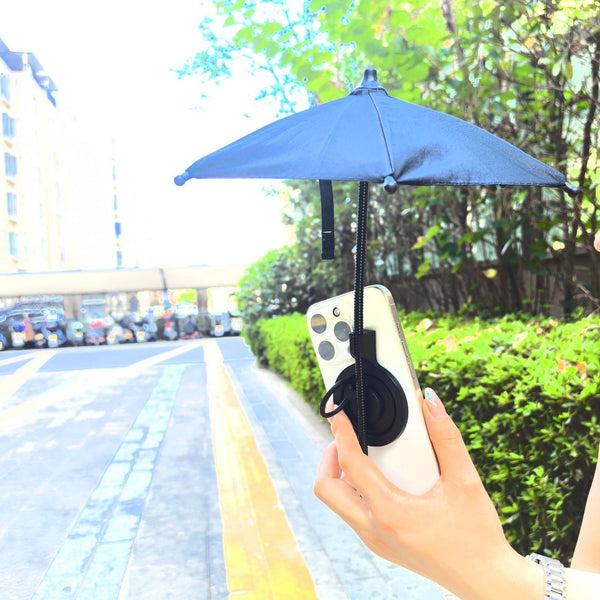 Black Magnetic Phone Umbrella Sun Shade Clear Outdoor Screen Visor Anti Glare Mini Parasol For Iphone Other Mobile Accessories