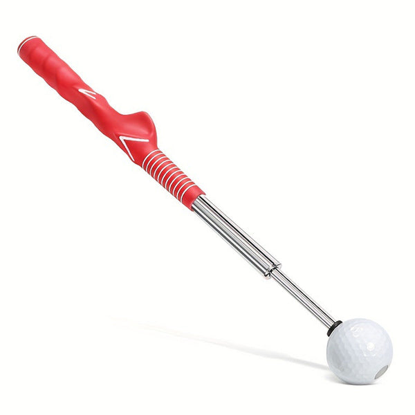 Pro Golf Swing Trainer Extendable With Audible Click Corrective Grip Aid Red Swing Trainers