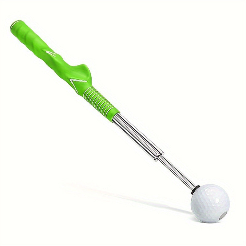 Green Pro Golf Swing Trainer Extendable With Audible Click & Corrective Grip Aid Swing Trainers