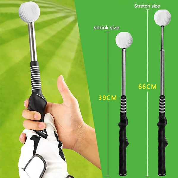 Blue Pro Golf Swing Trainer Extendable With Audible Click & Corrective Grip Aid Swing Trainers