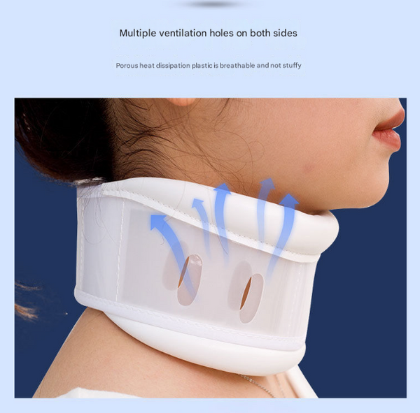 Size White Adjustable Cervical Collar Neck Brace Breathable Support For Pain Relief & Posture Orthotics Braces & Sleeves