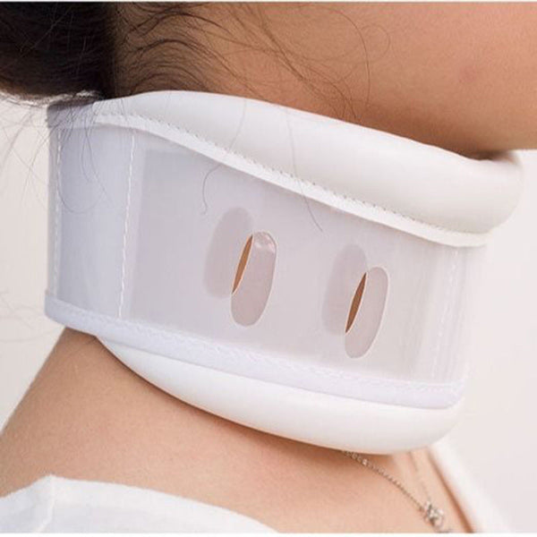 Size M White Adjustable Cervical Collar Neck Brace Breathable Support For Pain Relief & Posture Orthotics Braces & Sleeves