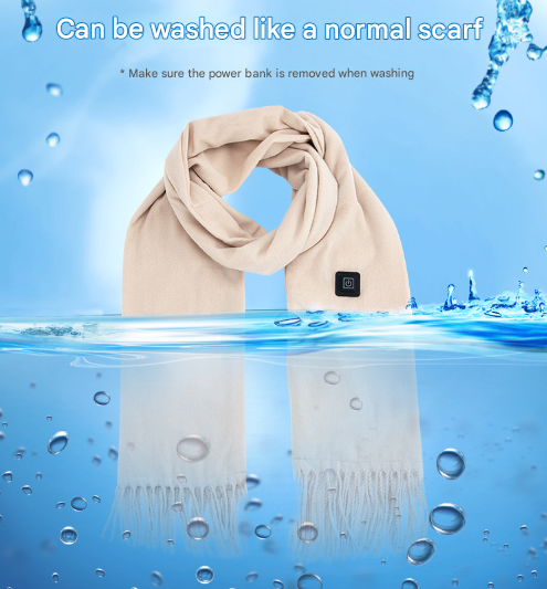 Pink Usb Electric Heated Scarf 3 Level Setting Winter Neck Warmer Scarves & Wraps