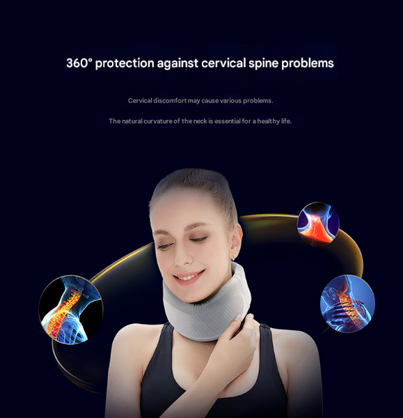 Size Xl Light Blue Ergonomic Neck Support Brace Soft Cervical Collar For Posture Correction And Pain Relief Orthotics Braces & Sleeves