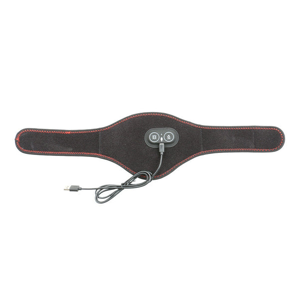 Black Heated Vibrating Neck Wrap Usb Powered Massager For Soothing Pain Relief With 3 & Vibration Modes Massagers