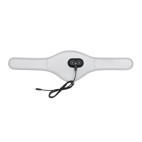Light Grey Heated Vibrating Neck Wrap Usb Powered Massager For Soothing Pain Relief With 3 & Vibration Modes Massagers