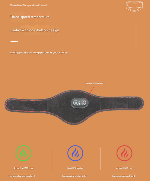 Light Grey Heated Vibrating Neck Wrap Usb Powered Massager For Soothing Pain Relief With 3 & Vibration Modes Massagers