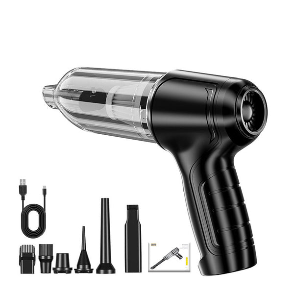 Black Powerful 3 In 1 Cordless Handheld Vacuum Cleaner 12000Pa Suction & Air Duster Blower For Car Home Office Vacuum Cleaners