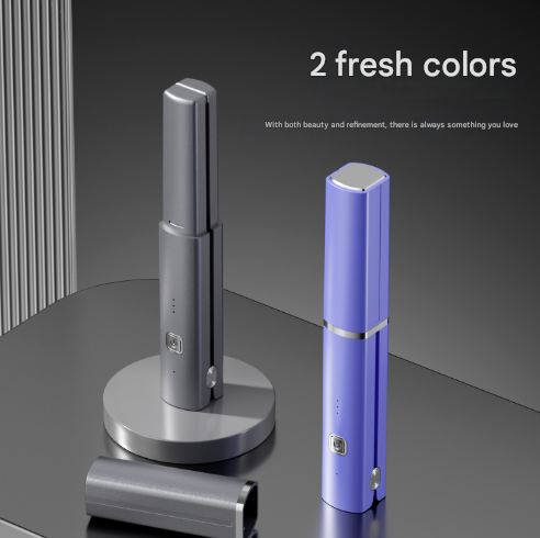 Purple Compact Cordless Hair Straightener Portable 2 In 1 Mini Flat Iron Usb C Rechargeable For Travel & Touch Ups Rollers & Curlers