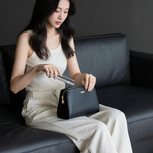 Purple Compact Cordless Hair Straightener Portable 2 In 1 Mini Flat Iron Usb C Rechargeable For Travel & Touch Ups Rollers & Curlers