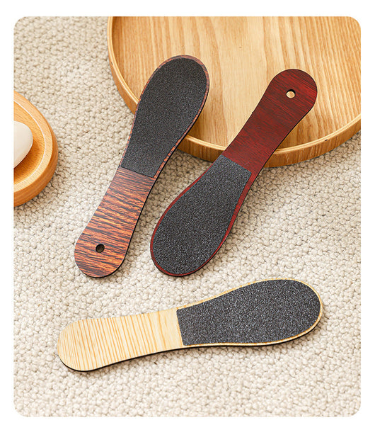 Brown Professional Pedicure Foot File 10 Pack Double Sided Callus Remover With Wooden Handle Electric Files & Tools