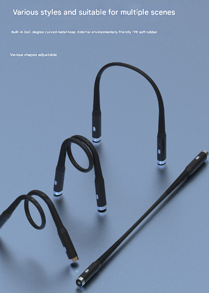 Pink Hands Free Led Neck Reading Light Usb Rechargeable With 3 Color & Brightness Modes Flexible Gooseneck For Books Crafts Knitting Reading Lights