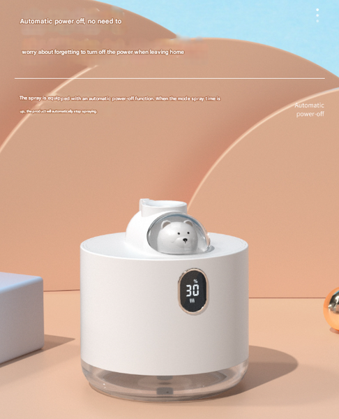 Green Adorable Space Capsule Humidifier Portable Usb Cool Mist Maker With Led Display & Ambient Night Light Humidifiers